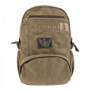18SC-6806D Kinas førende fabriks holdbare 16 oz vasket lærred materiale naturlige lærred rygsæk